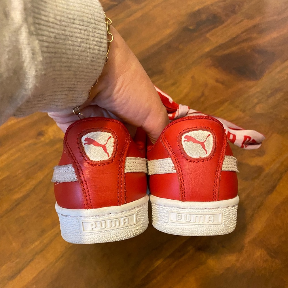 RED PUMA SHOES